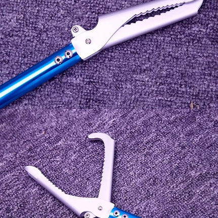 60" Professional All-Aluminum Alloy Snake Tong Reptile Grabber Rattle Snake Catcher Wide Jaw Handling Tool with Lock