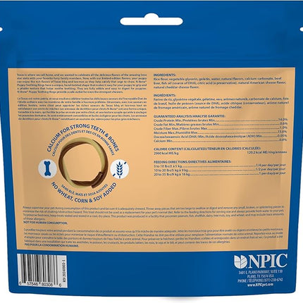 N-Bone Puppy Teething Rings Taste of Texas Queso Con Carne Flavor 3 Count