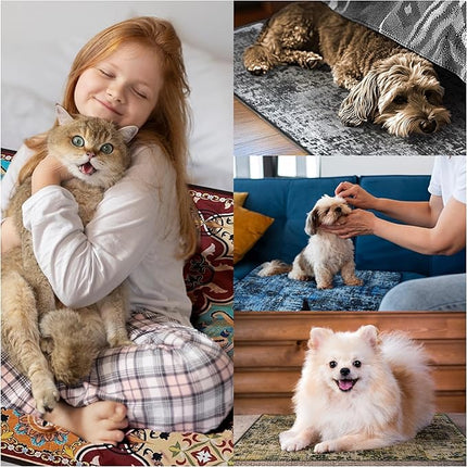 Qeils Washable Pee Pads for Dogs, 2 Pack Reusable 18"x24" Super Absorbent Leakproof Training Pads, Non-Slip Potty for Floor, Crate, Couch, Whelping Litter Mat Puppy Supplies