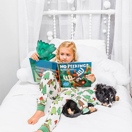 LazyOne Flapjacks, One-Piece Dog Sweater, Matching Family Pajamas for Dogs, Christmas Trees, Reindeer, Animal (X-Small)