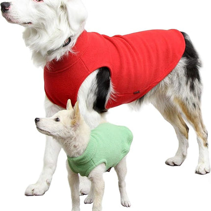 Gooby Stretch Fleece Vest Dog Sweater - Indigo Blue, Small - Warm Pullover Super Stretchy Fleece Dog Jacket for Small to Large Dogs