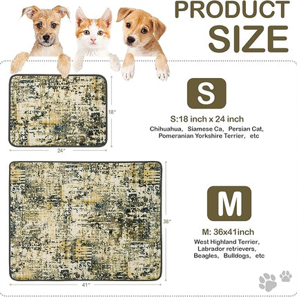 Qeils Washable Pee Pads for Dogs, 2 Pack Reusable Puppy Pads 36"x41" Super Absorbent Leakproof Dog Training Pads, Non-Slip Potty Pads for Floor, Crate, Couch, Whelping Pads Litter Mat Puppy Supplies