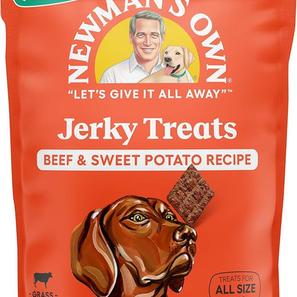 Newman's Own Jerky Treats for Dogs, 5-oz. (Pack of 6), Beef & Sweet Potato