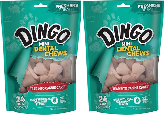 Dingo Denta Treats Teeth Whitening Mini Chews, 48 Pack, Flavourless, 7.6 Oz