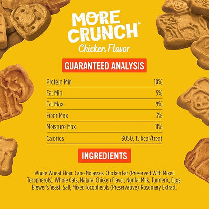 Blue Dog Bakery More Crunch Large Chicken Treats, Dog Biscuits for Large Breeds, Healthy Treats, All Natural, 5 lb Box (Pack of 1)