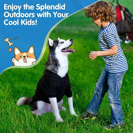 BINGPET Dog Hoodies,Bad to The Bone Printed Soft & Warm Puppy Sweatshirt Hooded with Harness Hole,Cold Protective Winter Coats Warm Puppy Pet Dog Clothes for Small Medium Large Dogs