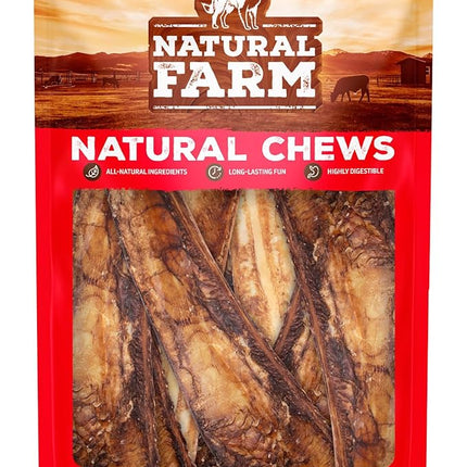 Natural Farm Rib Bones for Dogs (9-10 Inch, 8 Pack) - Beef Ribs, Farm-Raised Cattle - Slow-Roasted Flavor Treats, Promotes Dental Health, Great for Medium and Large Dogs