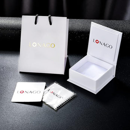 LONAGO 925 Sterling Silver Custom Dog Cat Portrait Photo Necklace Personalized Pet Engraved Picture Pendant Memorial Gift Name Jewelry for Women Mom