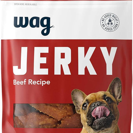 Amazon Brand - Wag Soft & Tender American Jerky Dog Treats – Beef Recipe (12 oz)