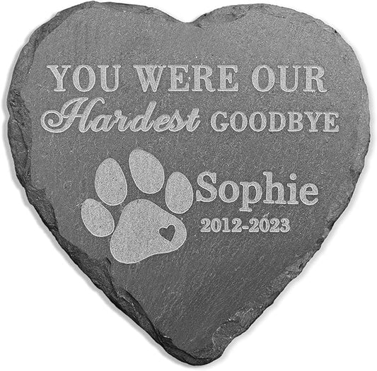 Pet Memorial Stones - Personalized Pet Memorial Gifts - Pet Loss Gifts - Loss of Pet Sympathy Gift Dog - Dog Memorial Stone - Dog Memorial Gifts - Cat Memorial Gifts for Loss of Cat