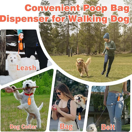 Dog Poop Bags Rolls 240 Count: Doggie Bags with Dispenser - Unscented Extra Thick & Leak Proof Doggy Waste