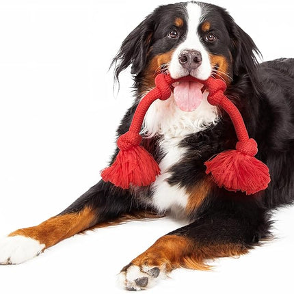 Playology Rope Toys for Dogs | Tug of War Dog Toy for Aggressive Chewers | Beef Scented Dog Toys | Mega Rope Toy for Interactive Play