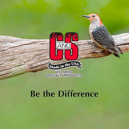 C&S High Energy Suet Treat, Wild Bird Food for Woodpeckers, Nuthatches, Chickadees and Jays, 8 Pack