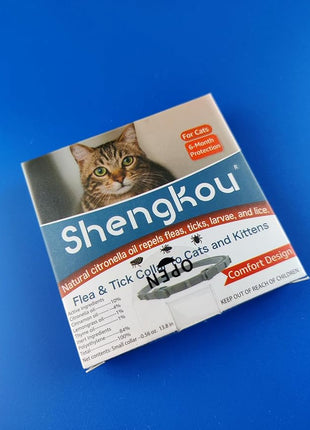 Cat Flea & Tick Collar - Premium Plant-Based Essential Oils, Waterproof, 6-Month Protection for Small Kittens, 1 Pack