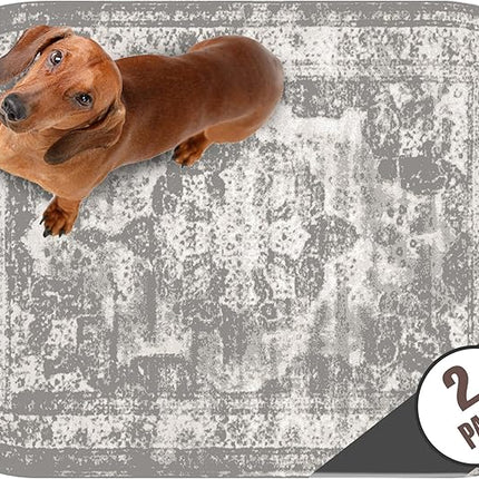 PUPIBOO Washable Pee Pads for Dogs and Cats - Super Absorbent Reusable Puppy Training Pads - 100% Waterproof, Leak-Proof & Non-Slip Whelping Pads for Pet Housebreaking