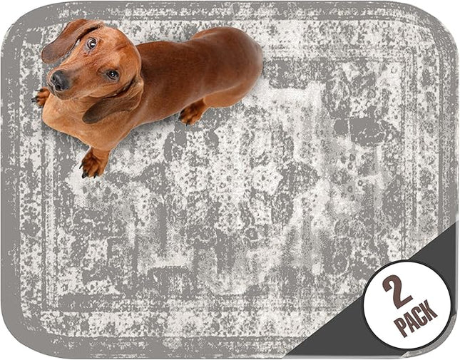 PUPIBOO Washable Pee Pads for Dogs and Cats - Super Absorbent Reusable Puppy Training Pads - 100% Waterproof, Leak-Proof & Non-Slip Whelping Pads for Pet Housebreaking