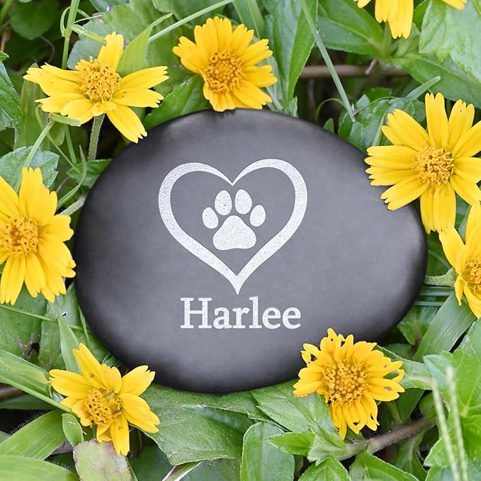 Dog Memorial Gifts for Loss of Dog - Personalized Pet Memorial Stones - Dog Memorial Headstone - Dog Bereavement Gifts - Loss of Cat Sympathy Gifts - Pet Memorial Gifts - in Memory of Pet
