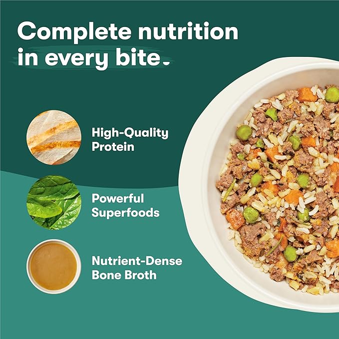 Jinx Chicken Wet Dog Food Topper, Mix with Dry Dog Food, Made with Real Chicken, Bone Broth & Brown Rice, No Fillers, Puppy, Adult, Senior, 9oz, 12 Pack