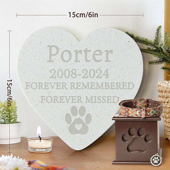 Personalized Pet Stone | Pet Memorial Stone | Dog Memorial Stone | Pet Memorial Gift | Pet Loss Gift | Pet Memorial | Dog Memorial | Cat Memorial | Loss of a Dog - Forever Remembered