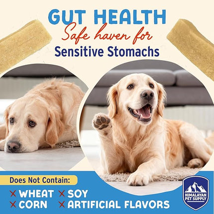 Himalayan Dog Chew Yogurt Sticks, Yogurt, Dog Treats with Prebiotics, Probiotics & Protein, Digestive Support, Lactose & Gluten Free, Natural Dog Treat for All Breeds, Made in America, 4pk