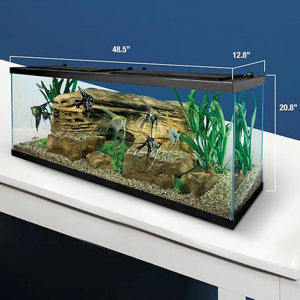 Tetra Complete LED Aquarium Kit for Fish, 55 Gallons, Includes White LED Lights, Filter, Heater and Accessories