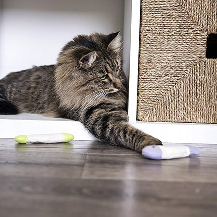 SmartyKat (3 Count) Fish Flop Crinkle Catnip Cat Toys - Multi Color, 3 Count