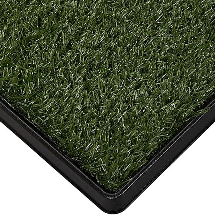 Artificial Grass Puppy Pee Pad for Dogs and Small Pets - 20x25 Inch, Reusable 3-Layer Turf Pads for Dogs with Tray - Indoor and Outdoor Fake Grass Potty Pet Supplies by PETMAKER