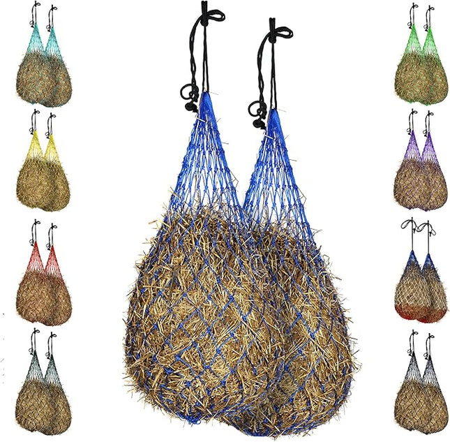 Majestic Ally Hay Net, Set of 2, Length - 54”, Holes 3"x3" for Horses