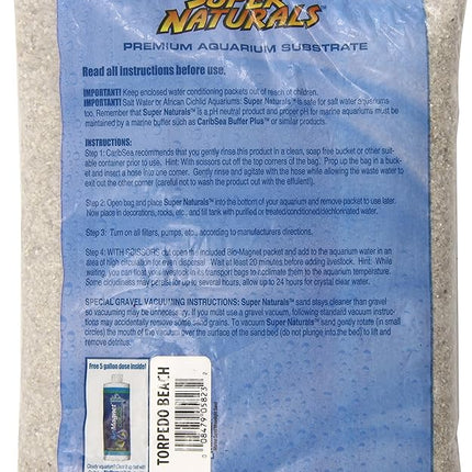 Carib Sea ACS05823 Super Natural Torpedo Beach Sand for Aquarium, 5-Pounds