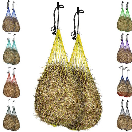 Majestic Ally Hay Net, Set of 2, Length - 54”, Holes 3"x3" for Horses