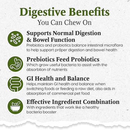 Ark Naturals Gentle Digest Capsules, Vet Recommended Prebiotics and Probiotics to Support Intestinal Balance and Immune System Health in Dogs and Cats, Natural Ingredients, 60 Count