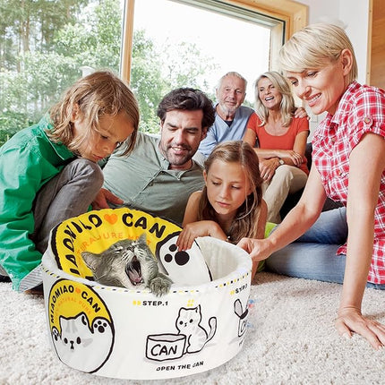 寵幸 Ramen Noodle Dog & Cat Bed,Keep Warm and Super Soft Creative Pet Nest for Indoor Cats,Removable Washable Cushion for Small Medium Large Dogs and Cats