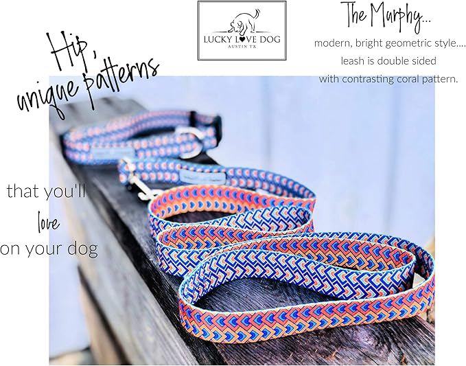 Lucky Love Dog Collars, Comfortable, Soft, Cute Dog Collar for Small Medium Large Dogs, Murphy, Large