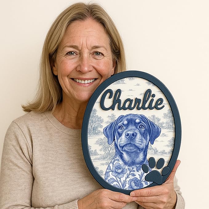 Nazenti Personalized Dog Picture Frame, Loss Of Dog Sympathy Gift, Pet Memorial Keepsake Frame, Custom Cat Loss Gift with Photo, Pet Sympathy Gift for Grieving Owners, Remembrance Picture for Pets