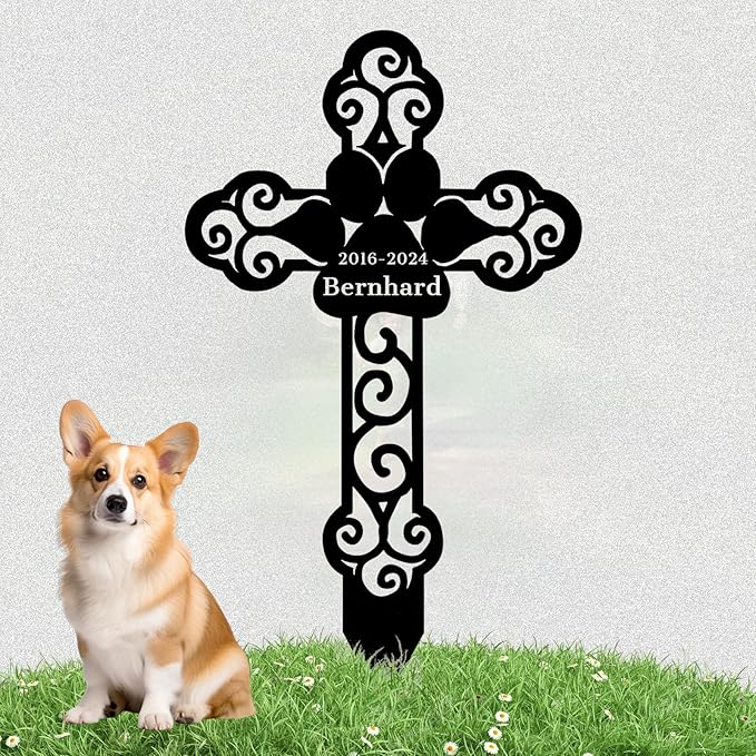 Custom Pet Name Memorial Grave Stake Marker, Custom Pet Garden Metal Stake, Pet Memorial Metal Sign, Personalized Pet Memorial Stake, Outdoor Pet Garden Decor