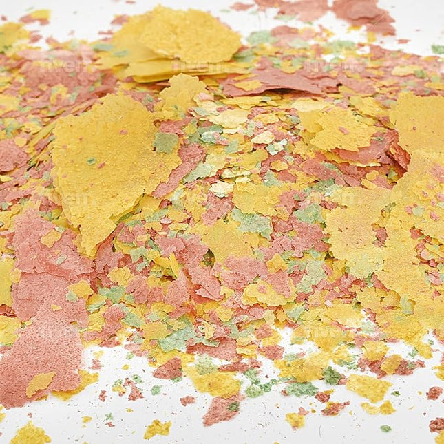 Color Enhancing Tropical Fish Food Flakes - 2.5lb Bulk Fish Food| Veteran Owned - Suitable for all Freshwater, Marine, Pond, And Goldfish | Nutritious Diet with Shrimp, Plankton, and Spirulina