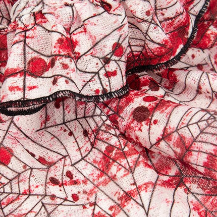 Fitwarm Halloween Spiderweb Dog Dress, Funny Dog Halloween Costumes, Doggy Clothes for Small Dogs Girl, Pet Apparel, Red, White, Black, Small