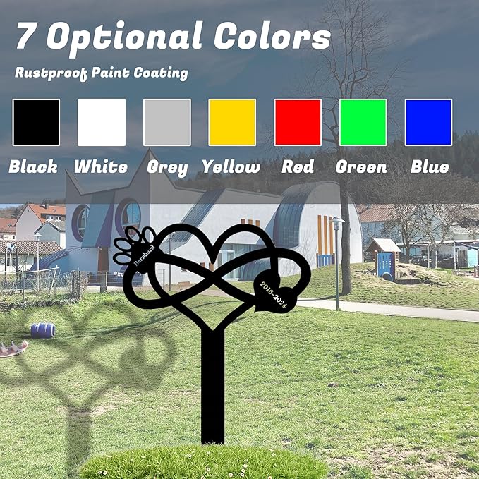 Custom Pet Name Memorial Grave Stake Marker, Custom Pet Garden Metal Stake, Pet Memorial Metal Sign, Personalized Pet Memorial Stake, Outdoor Pet Garden Decor