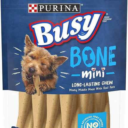 Busy Purina Busy Made in USA Facilities Small Breed Dog Bones, Mini - 12 ct. Pouch