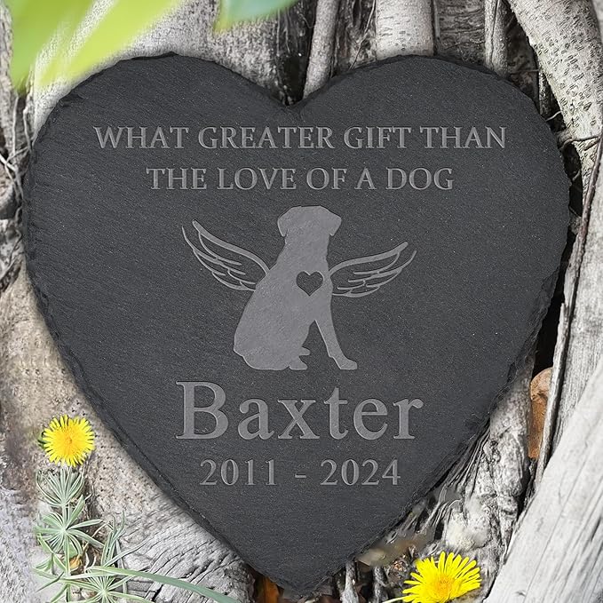 Dog Memorial Gifts for Loss of Dog, Dog Memorial Stone, Pet Memorial Gifts, Pet Memorial Gifts for Dogs, Loss of Dog Sympathy Gift, Dog Bereavement Gifts, Dog Remembrance Gift - The Love of a Dog