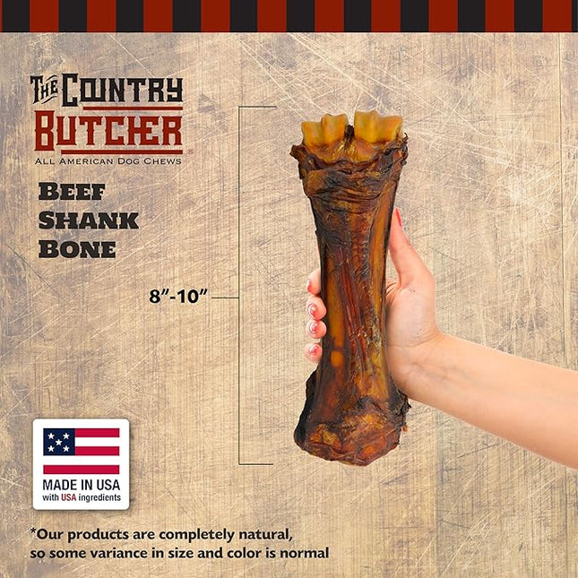 Beef Shank Dog Bonesfor Aggressive Chewers, Large Breed Dog Treat, Natural, Tough, Chew Toy, Made in The USA, 3 Count