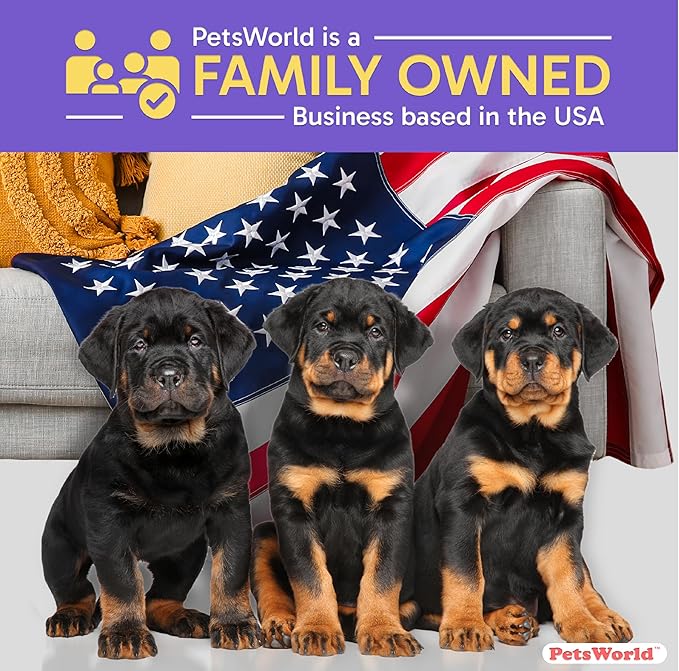 PETSWORLD Pet Wipes for Dogs & Cats, Unscented, Hypoallergenic, Chemical-Free, Biodegradable (98%), Thick & Durable, Textured Grooming Wipes (Unscented, 1200 Count)