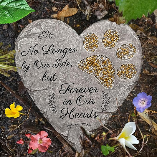 Dog Memorial Gifts for Loss of Dog Sympathy Gift - Rainbow Bridge Dog Memorial Stone for Remembrance Dog Passing Away Sympathy Gifts - Thoughtful Pet Loss Gifts - Gray