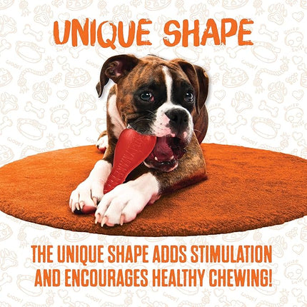 BULLYMAKE Green Tough Chew Horseshoe Toy for Dogs, Durable Nylon Dog Toys for Aggressive Chewers, Dental Stimulating, Tough Chewers, Boredom Busting, Made in USA