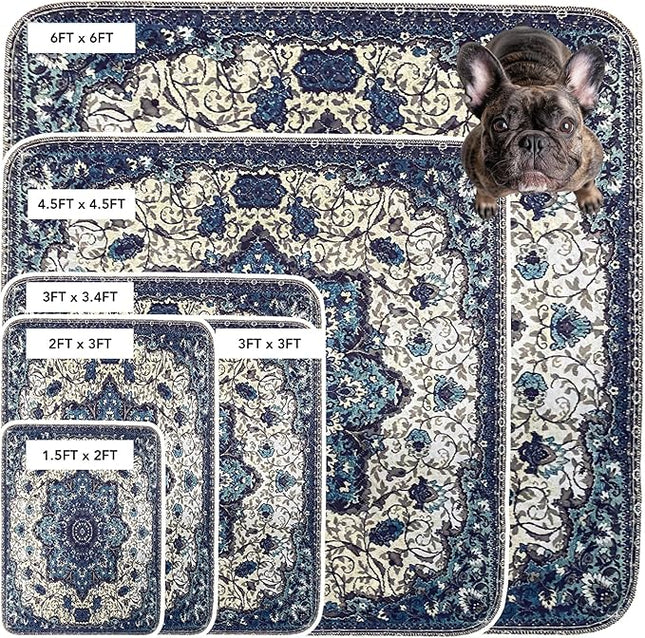 PUPIBOO Washable Pee Pads for Dogs and Cats - Super Absorbent Reusable Puppy Training Pads - 100% Waterproof, Leak-Proof & Non-Slip Whelping Pads for Pet Housebreaking