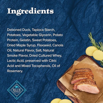 Blue Buffalo Wilderness Wild Bits Soft & Chewy Training Treats for Dogs, Grain-Free, Duck Recipe, 4-oz. Bag