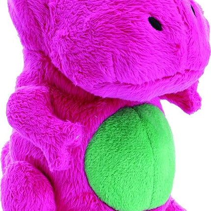 goDog Just For Me Dinos T-Rex Squeaky Plush Dog Toy, Chew Guard Technology - Pink, Mini