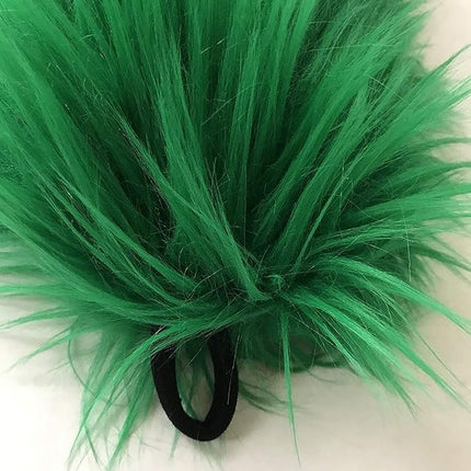 Bianna Creations Long Faux Fur Animal Luxury Tail, Cosplay Fursuit Fursona,Costume Dress Up Pet Play Furry Accessory (20", Emerald Green)