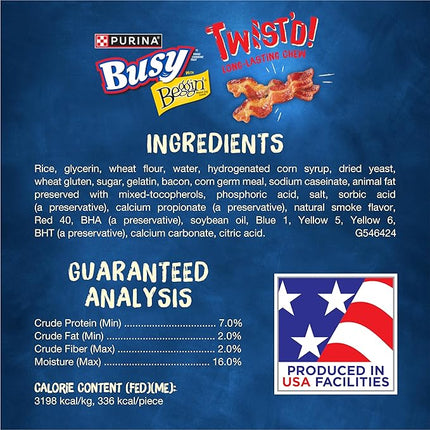 Purina Busy with Beggin’ Twist’d Adult Dog Chew Bone Treats - (Pack of 6) 2 ct. Pouches