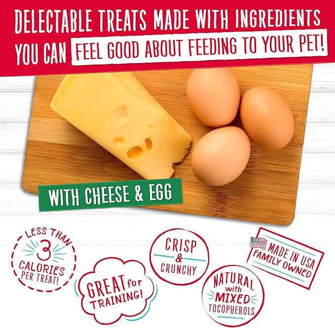Charlee Bear Dog Treat, 6-Ounce, Cheese/Egg